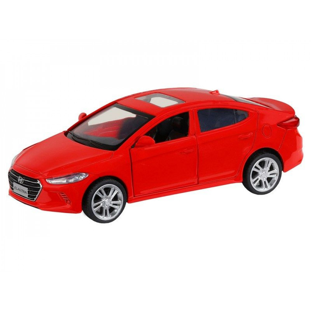 Машина "АВТОПАНОРАМА" HYUNDAI ELANTRA, красный, 1/40, инерция, в/к 17,5*12,5*6,5 см