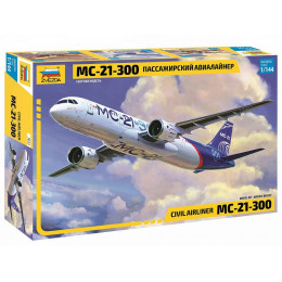 Сборная модель ZVEZDA Пассажирский авиалайнер МС-21-300, 1/144