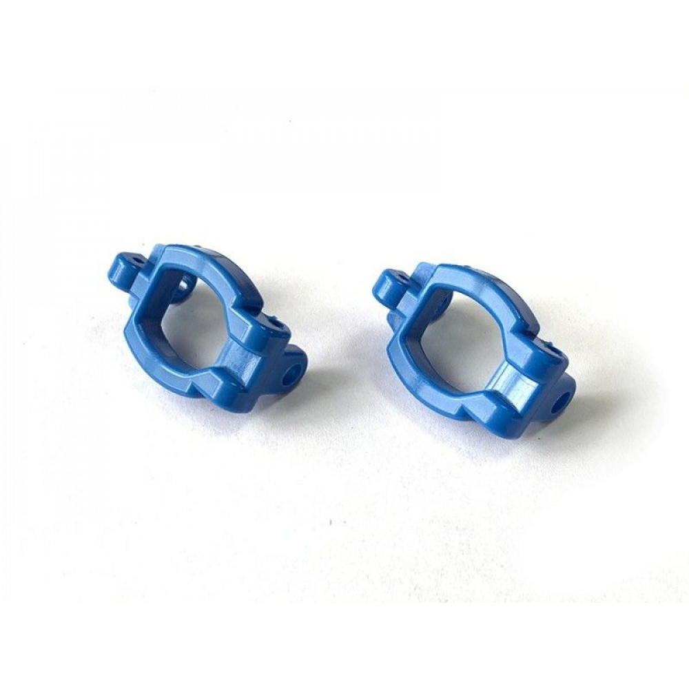 Капролоновые держатели поворотных кулаков для Remo Hobby 1/16, синие, тюнинг  (2 шт)