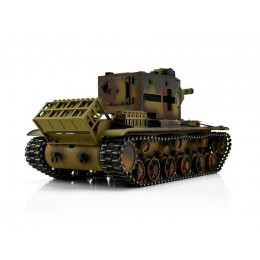 Радиоуправляемый танк Torro KV-2 1/16 откат ствола (для ИК боя), камуфляж V3.0 2.4G RTR