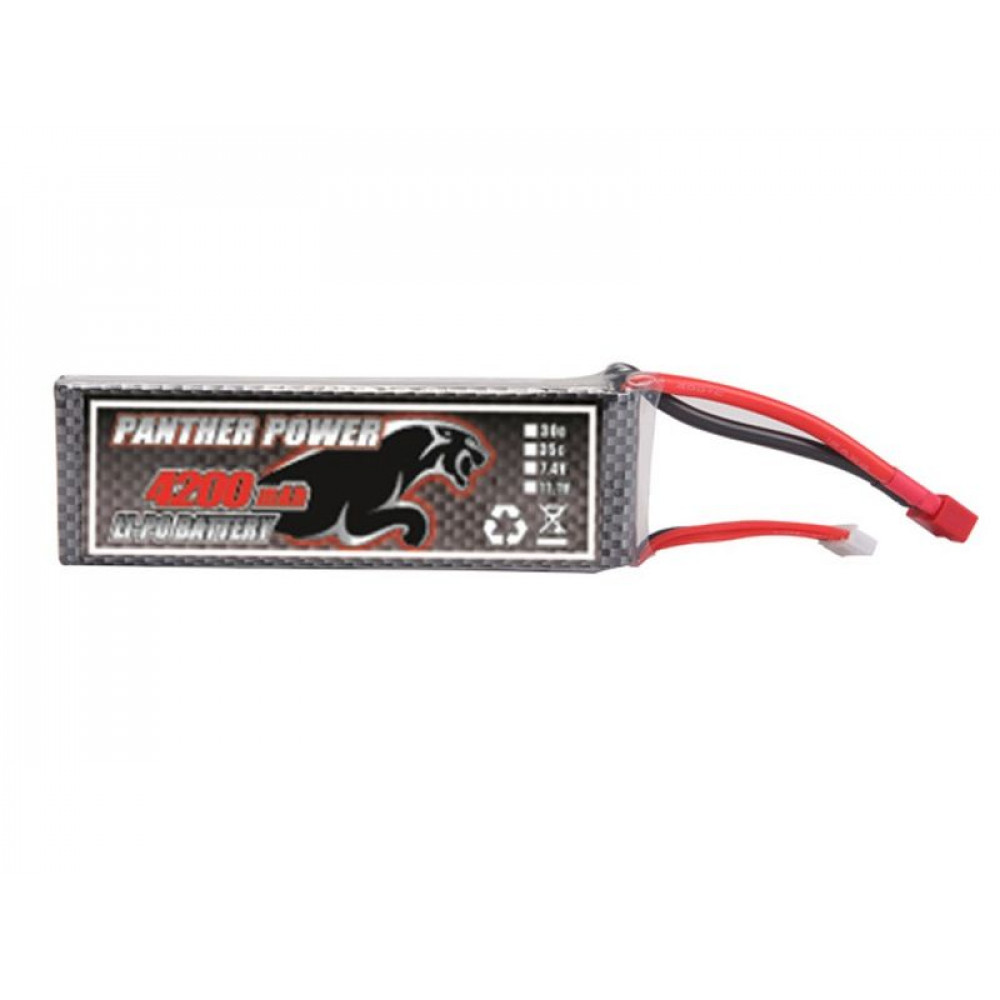 Аккумулятор Li-Po 4200mAh, 7,4V, T-plug в жестком корпусе для Remo Hobby