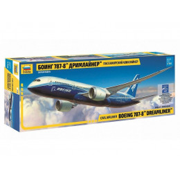 Сборная модель ZVEZDA Пассажирский авиалайнер Боинг 787-8 Дримлайнер, 1/144