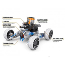 Р/У боевая машина Universe Chariot, лазер, пульки, голубая, Ni-Mh и З/У, 2.4G
