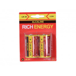 Батарейка Rich Energy D, LR20 Alkaline (1шт)