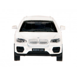Машина "АВТОПАНОРАМА" BMW X6, 1/43, белый, инерция, откр. двери, в/к 17,5*12,5*6,5 см