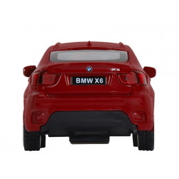 Машина "АВТОПАНОРАМА" BMW X6, красный, 1/43, инерция, в/к 17,5*12,5*6,5 см