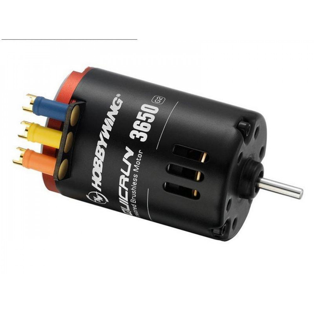 Бесколлекторный сенсорный мотор Hobbywing QUICRUN-3650SD-8.5T-BLACK-G2 (4560KV, 3,17/15мм, 1/10)