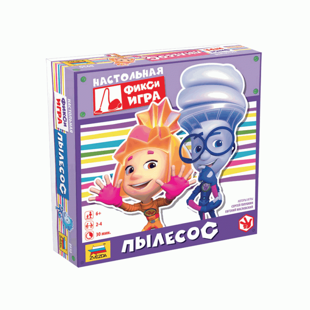 Настольная игра ZVEZDA "Фиксики. Пылесос.", детская
