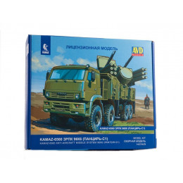 Сборная модель AVD КАМАЗ-6560 ЗРПК 96К6 (Панцирь-С1), 1/43