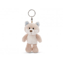 Мягкая игрушка NICI Снежная лиса, брелок 10 см