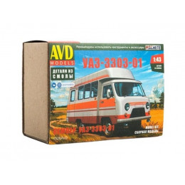 Сборная модель AVD Кемпер УАЗ-3303-01, 1/43