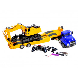 Радиоуправляемый тягач с тралом Double Eagle MACK 1/26 2.4G RTR