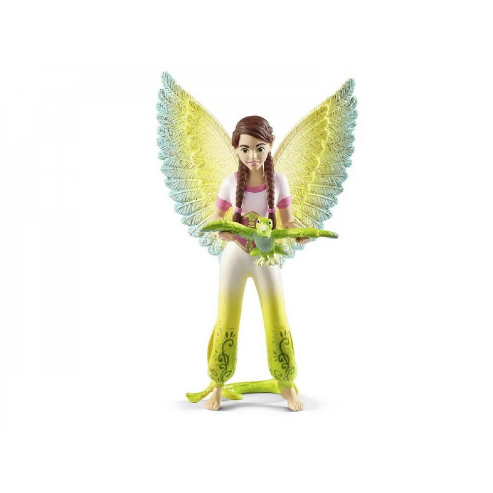 Фигурка Schleich Эльфийка Сурах и попугай Куак