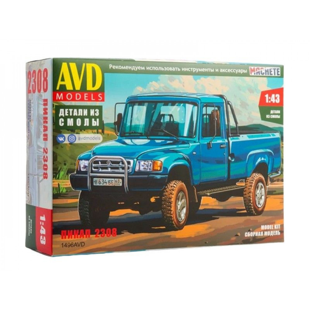 Сборная модель AVD Пикап-2308, 1/43